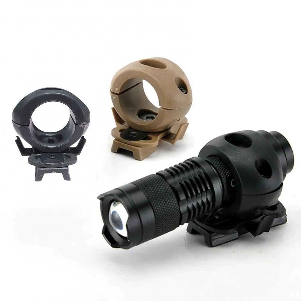25mm helmet with special lighting flashlight support Tactical Helmet clamp adapter