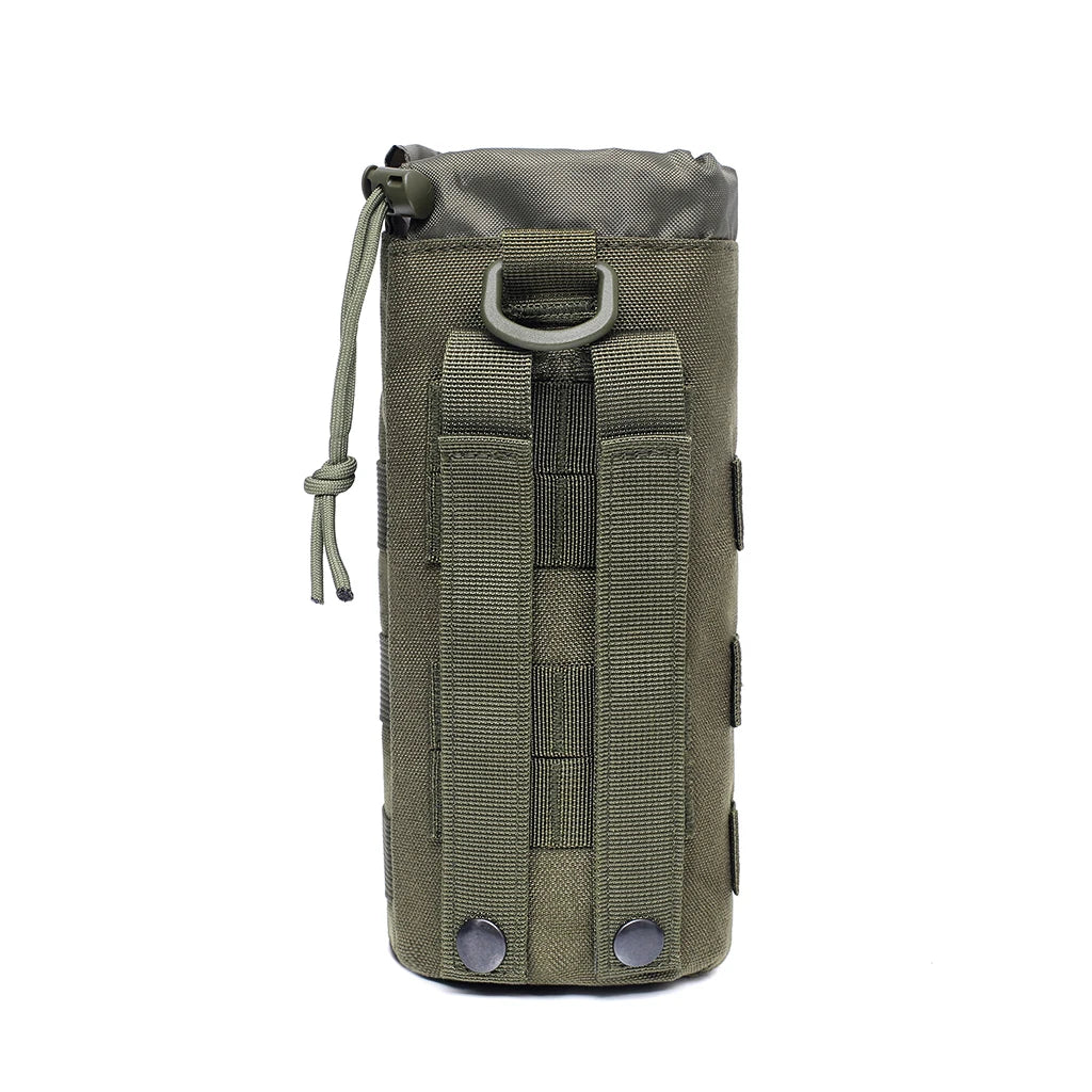 Tactical Molle Water Bottle Bag,Nylon Kettle Pouch,Canteen Holder,Drawstring Pouch Bag ,Camping Cycling,Outdoor Hunting,Hiking