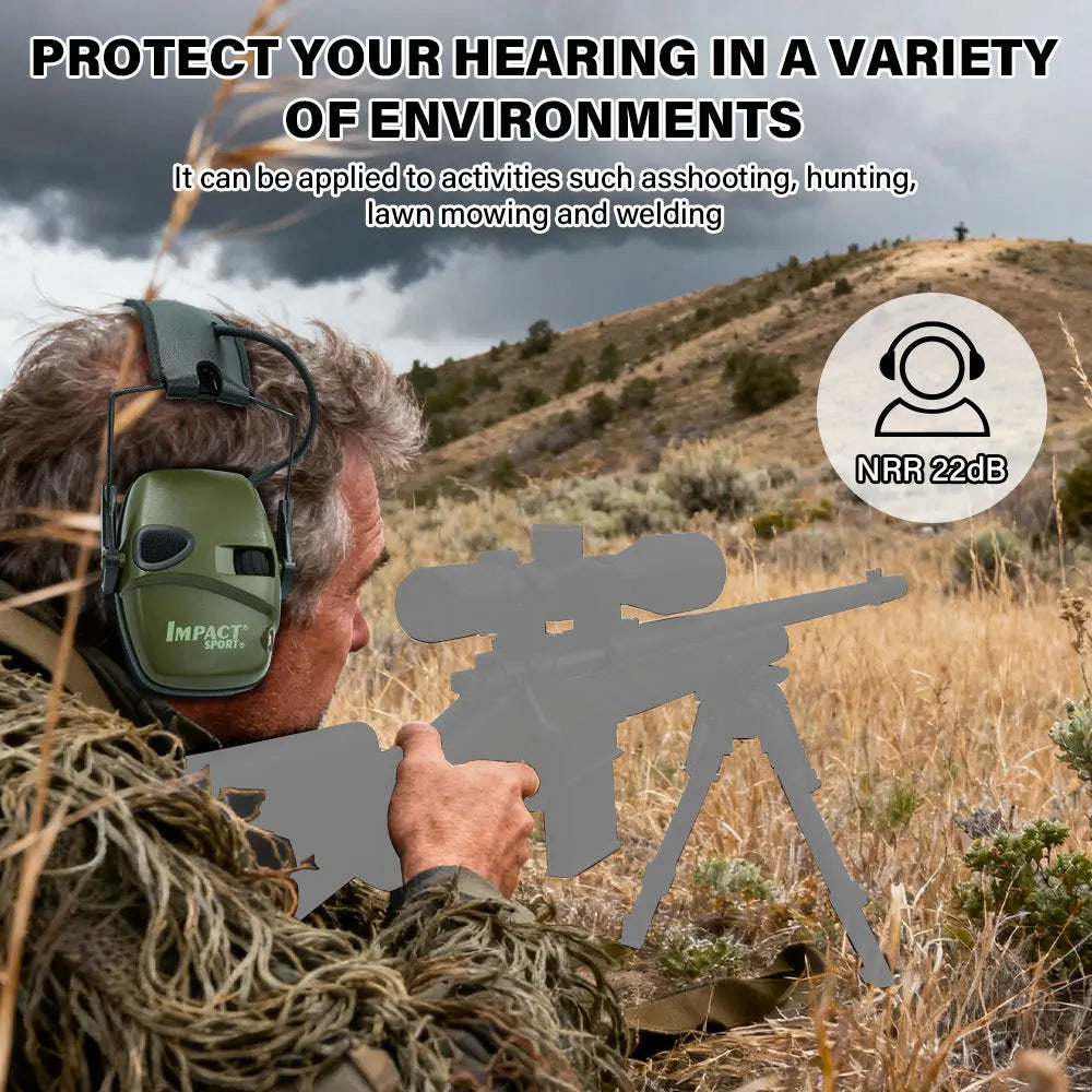 Tactical Electronic Shooting Earmuff Case Anti-noise Headphone Sound Amplification Hearing Protection Headset Foldable Earmuffs