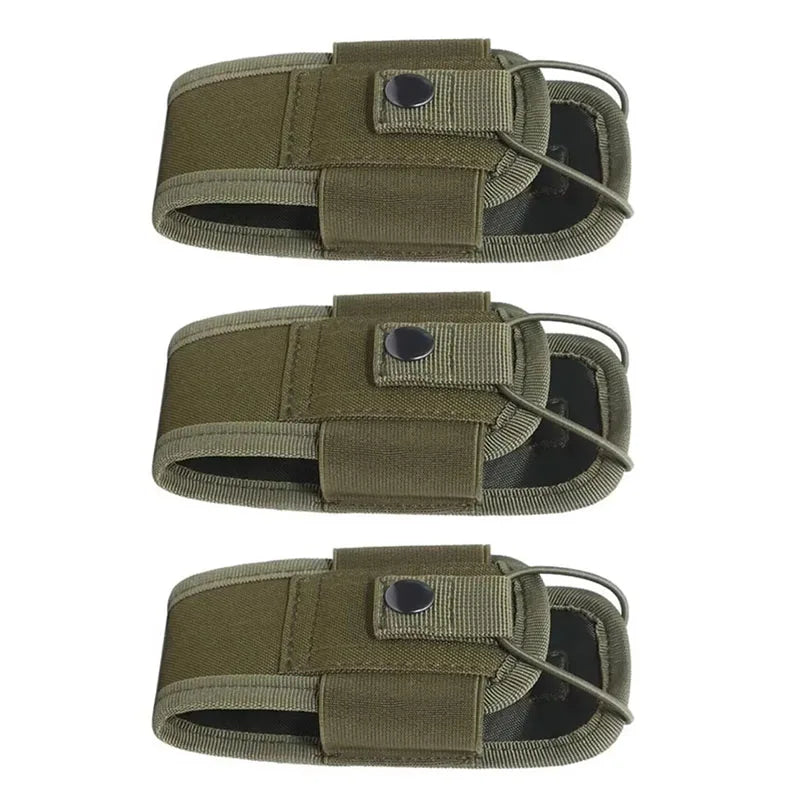 1/2/3Pcs Nylon Pouch Tactical Radio Walkie Bag Holder Pocket Portable Interphone Holster Carry Bag Hunting Camping