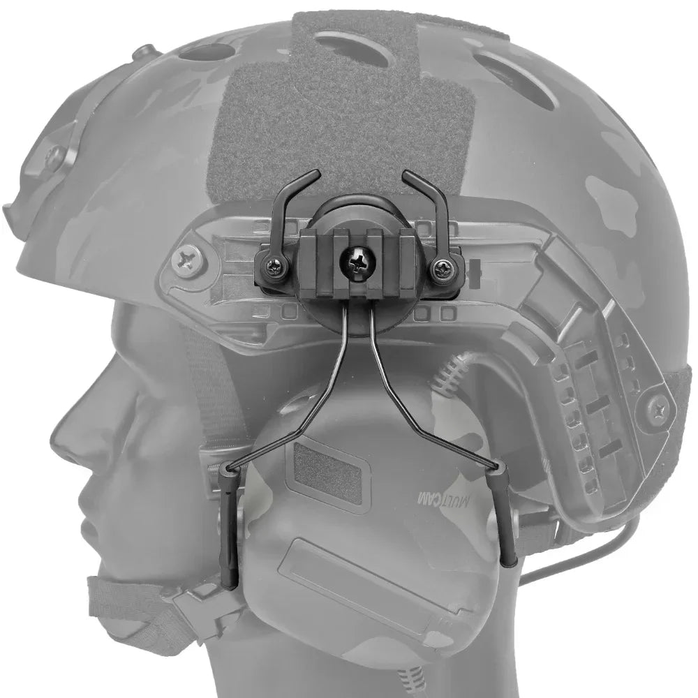 Tactical Helmet Rail Adapter Headset Holder Set ARC Rail Adaptor Tactical Helmet Headset Support Headset Helmet Adapter