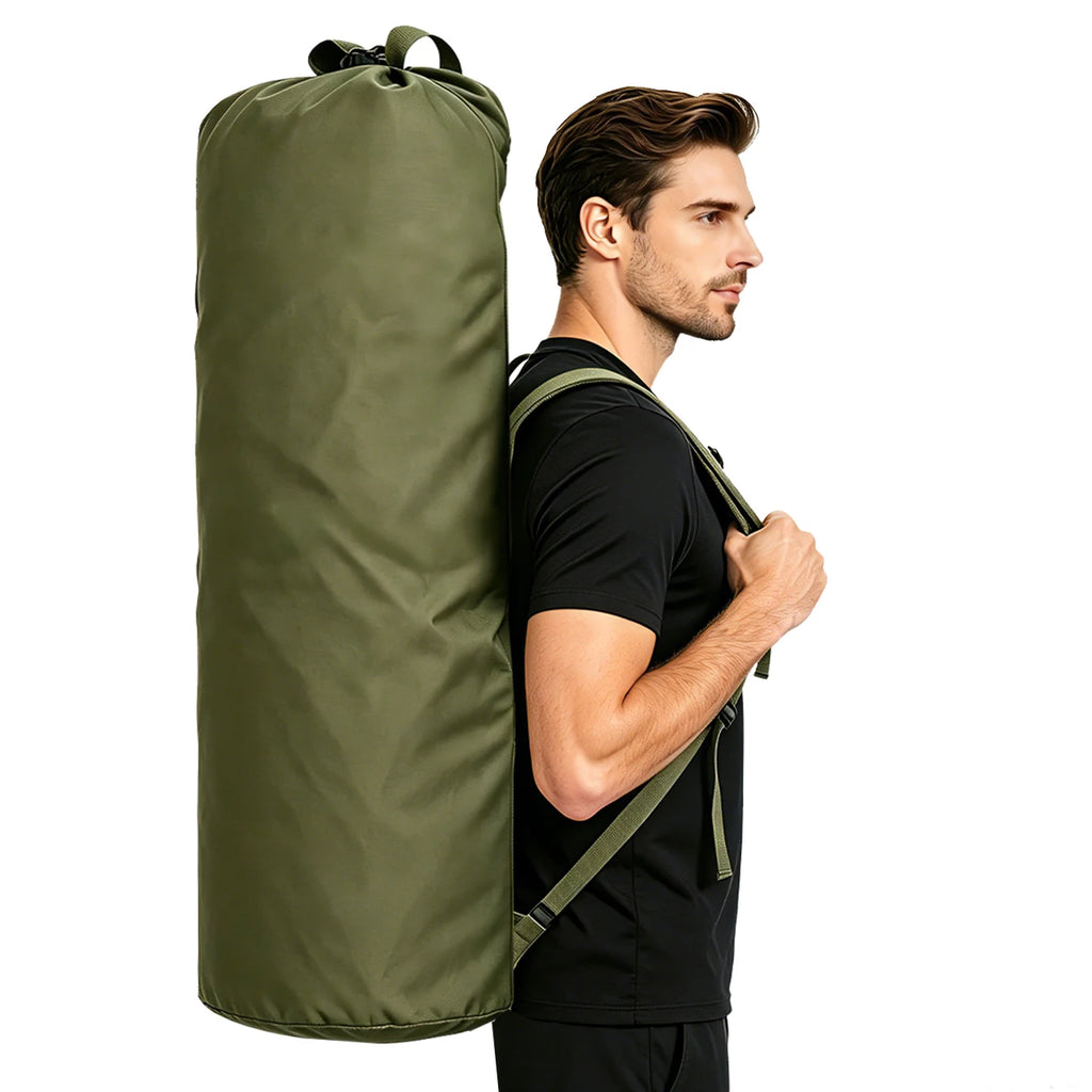 YAKEDA 70L Large Capacity Water Bucket Bag Adjustable Shoulder Strap Side Belt with Small Pockets for Outdoor Sports