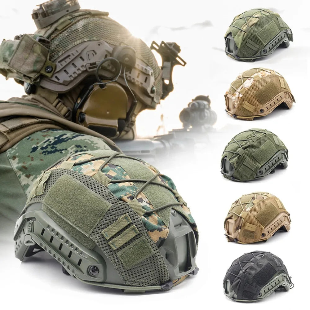 Outdoor Tactical Helmet Cover Cloth Camo Headwear Fast Helmets Airsoft Paintball Military Helmet camouflage Sports Safety Helmet