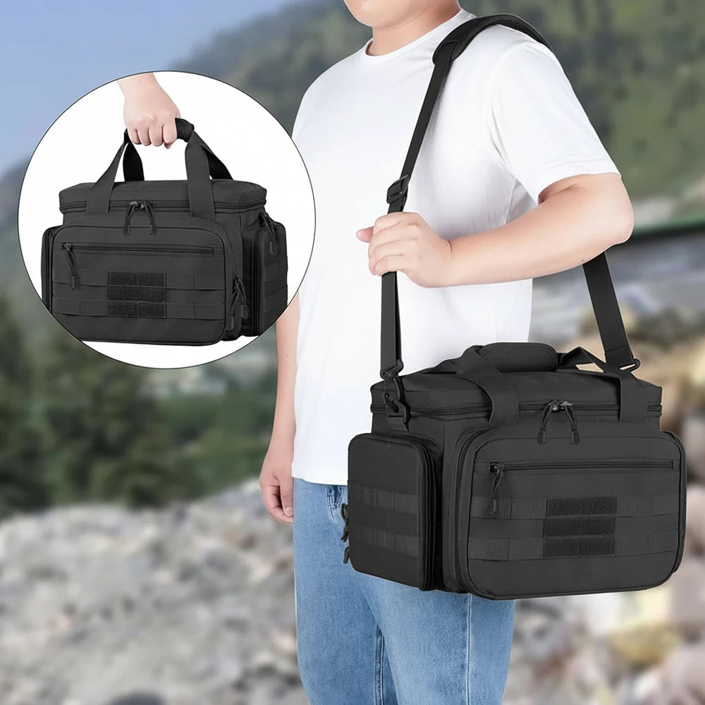 Tactical Pistol Gun Storage Bag Gun Range Bag for 4 Handguns Pistol Shooting Range Bag Magazine Carrying Pouch for Hunting