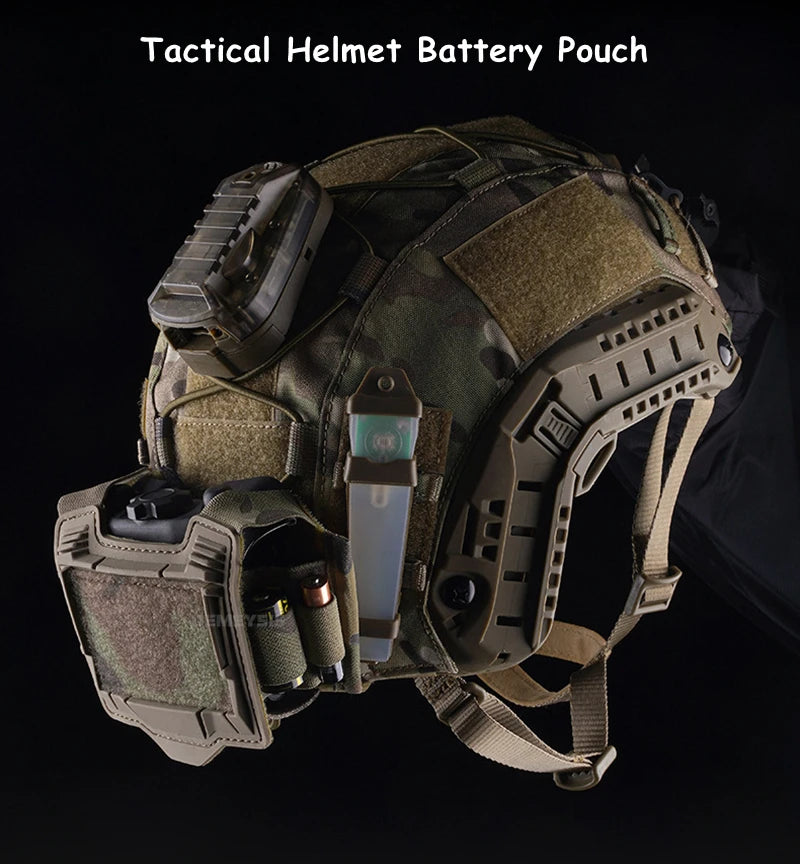 Tactical Helmet PVS-31 Battery Pouch NVG Counterweight System Universal Fast Helmet Accessory for Airsoft Paintball Hunting