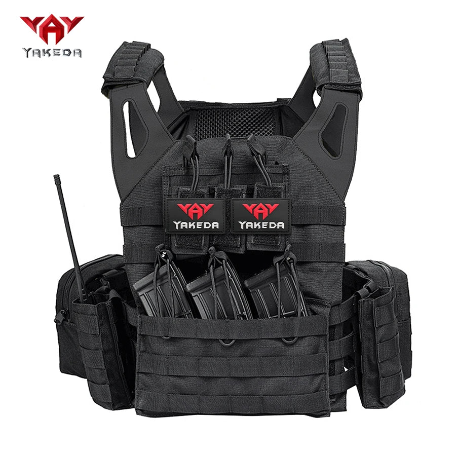 YAKEDA outdoor multi-functional hunting vest with Molle expansion system, multiple equipment packages Magic Sticky