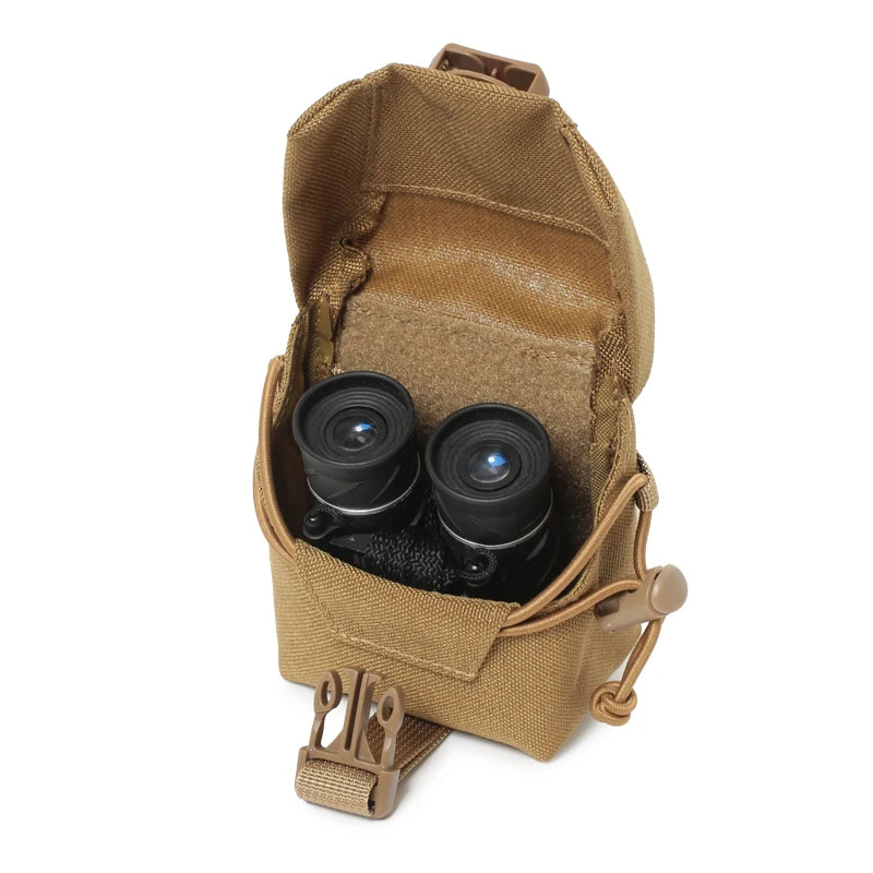Tactical MOLLE Utility Pouch,Nylon Waist Storage Bag with Quick Release Buckle,Portable Accessory Pack for Binoculars,Daily EDC