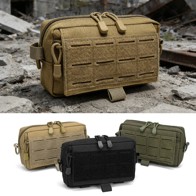 Outdoor EDC Molle Tactical Pouch Molle Pack Compact Utility Pouches Waist Belt Bag Medical Bags Tools Pouch Hunting Accessories