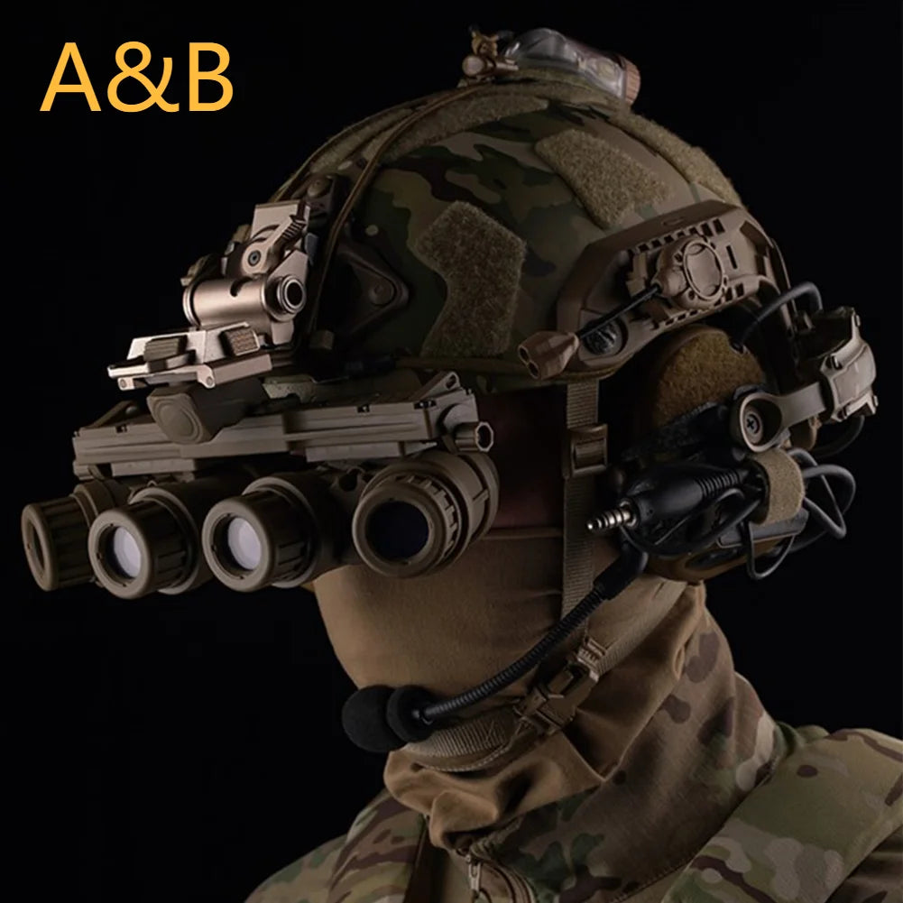 GPNVG 18 Night Vision Goggle Tactical Helmet Binocular Model Four-Eye Night Vision Device Model for Cosplay Tactical Games