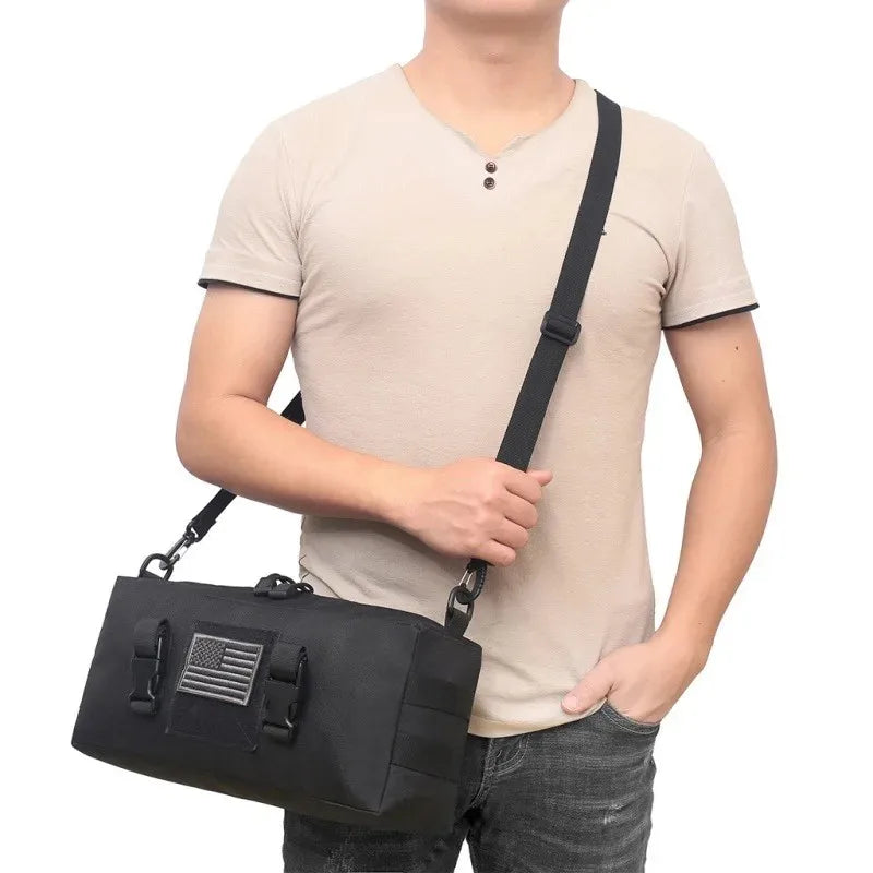 Foldable Outdoor Sport Waist Pack Molle Pouch EDC Nylon Waterproof Hunting Bag Travel Camping Hiking Cross-body Shoulder Bags