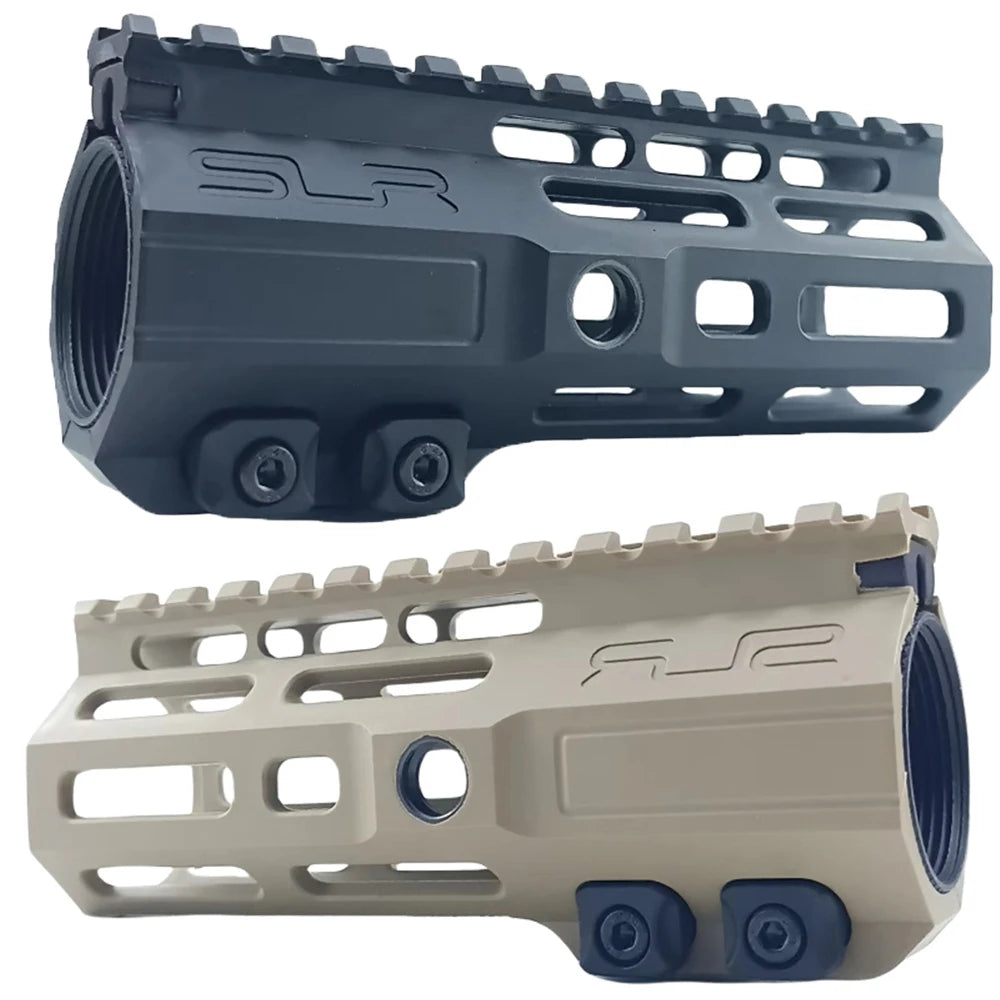 Tactical Nylon M-LOK SLR Handguard for AR15 M4 M16, 5.25/6.7/9.5/10/11.7 Inch Airguns Scope Mounts, Airsoft Shooting Accessoies