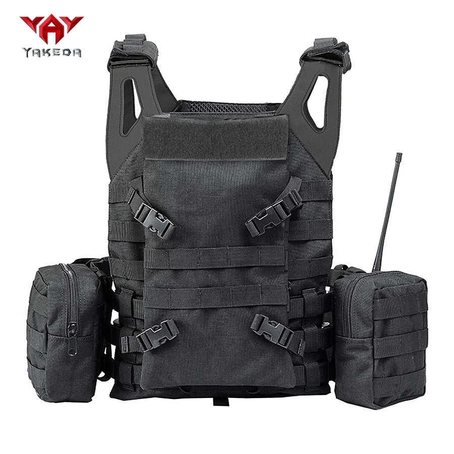 YAKEDA outdoor multi-functional hunting vest with Molle expansion system, multiple equipment packages Magic Sticky