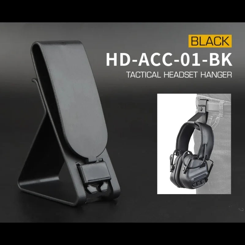 Universal Headset Hanger | MOLLE Compatible Adapter Multi-Purpose Equipment Mount | For Hunting Radio Equipment Accessories