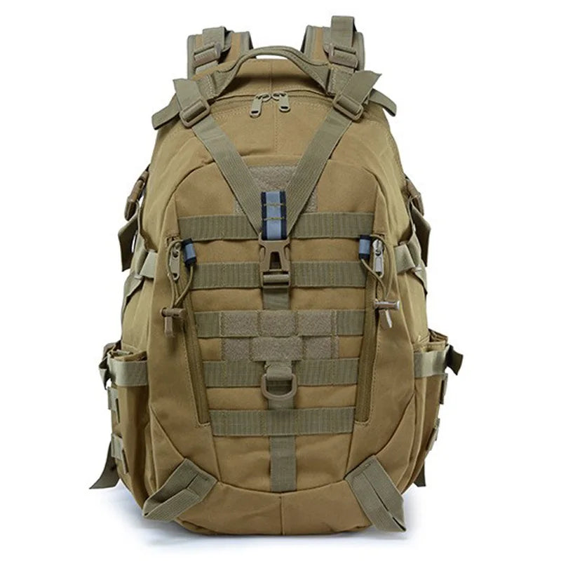 Tactical Travel Backpack for Men Hiking Day Pack Molle Rucksack Trekking Fishing Traveling Outdoor 14inch Laptop Camping Bag