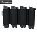 IDOGEAR Quad MP5 / MP7 Magazine Insert Holder with Hook Fasteners for MK3 and MK4 Chest Rig 35140