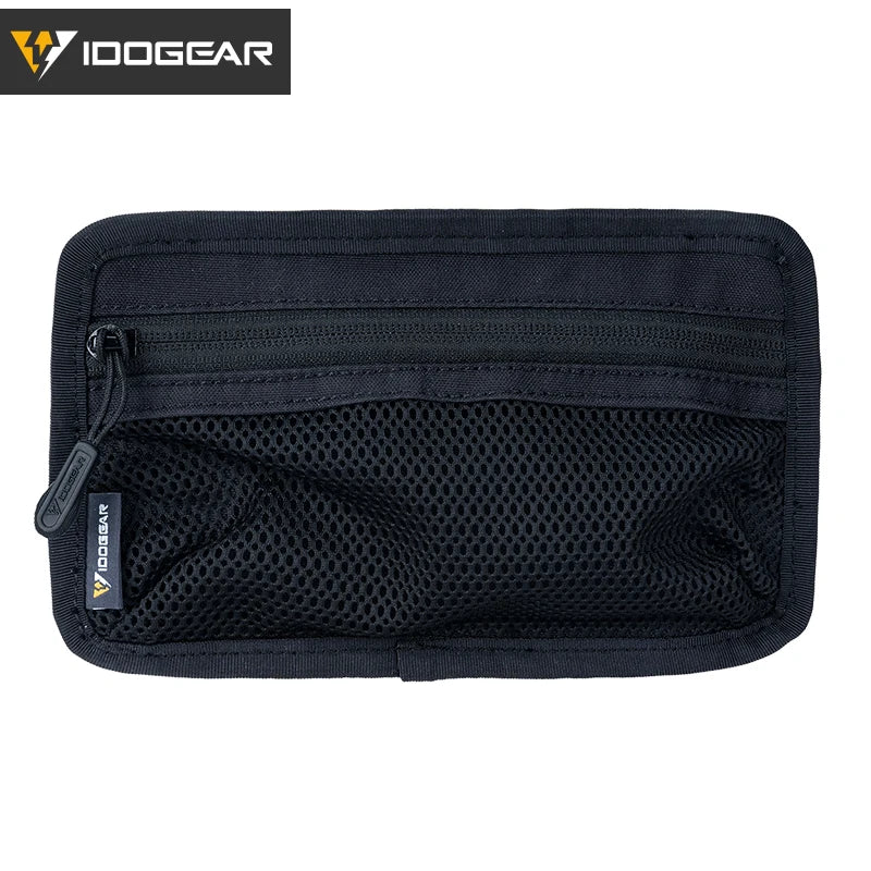 IDOGEAR Tactical Mesh Pouch Insert Modular Bag Compartment Utility Organizer Admin Pouch EDC Pocket with Hook Fasteners 35112