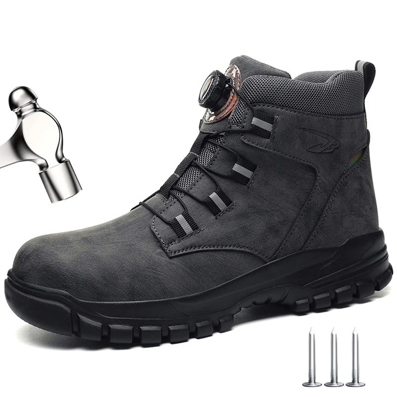 Size 47 48 Work Safety Boots Men Women Indestructible Steel Toe Work Shoes Autumn Winter Waterproof Protection Men Safety Shoes