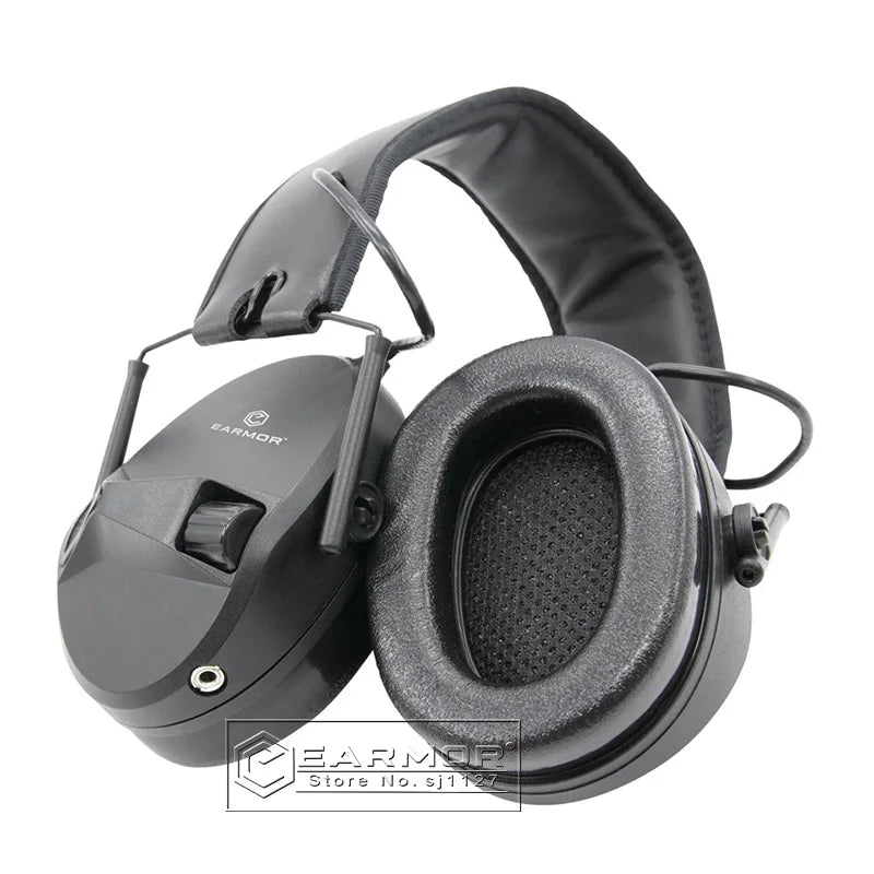 EARMOR-Shooting Earmuffs, Tactical Headphones, M30 Electronic Hearing Protector, AUX Input for Hunting