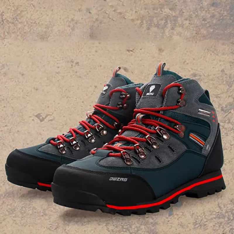 Lynjacye Mid Cut 2025 New Waterproof Hiking Boots Training Shoes Men Sports Shoes Outdoor Non-Slip Woodland Hunting Work Shoes