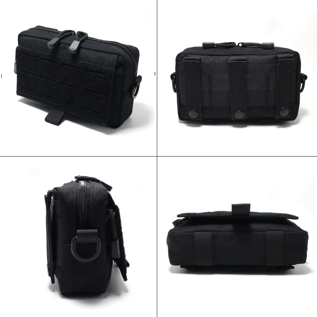 Tactical Molle Admin Pouch Utility Laser Cut EDC Tool Pouch Bag Horizontal Modular Pouches