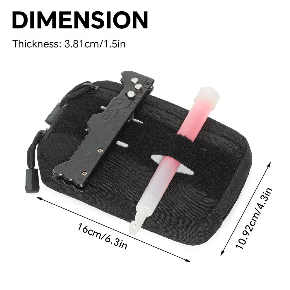 Tactical Small Molle Pouch Admin Pouch Belt Waist Bag Compact EDC Utility Gadget Gear Pouches for Hunting Camping Hiking Bag
