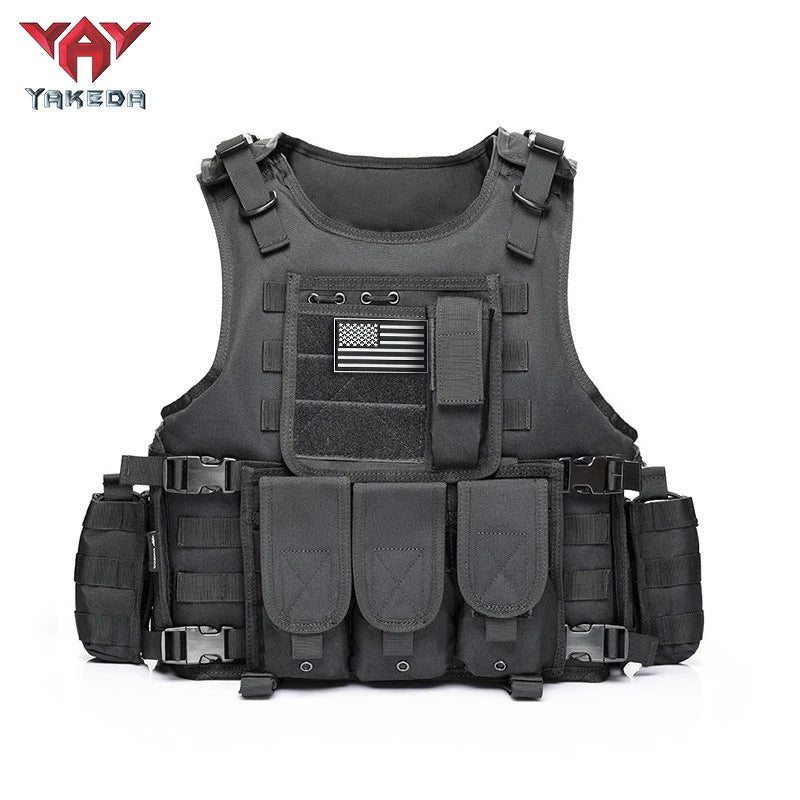 YAKEDA 600D polyester fabric amphibious hunting vest, detachable and expandable