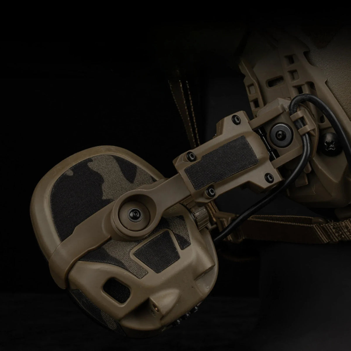 Tactical Headset Camo Sticker for Ops Core AMP, Camouflage Headphone Protection Earmuff Accessaries for Hunting Shooting Airsoft