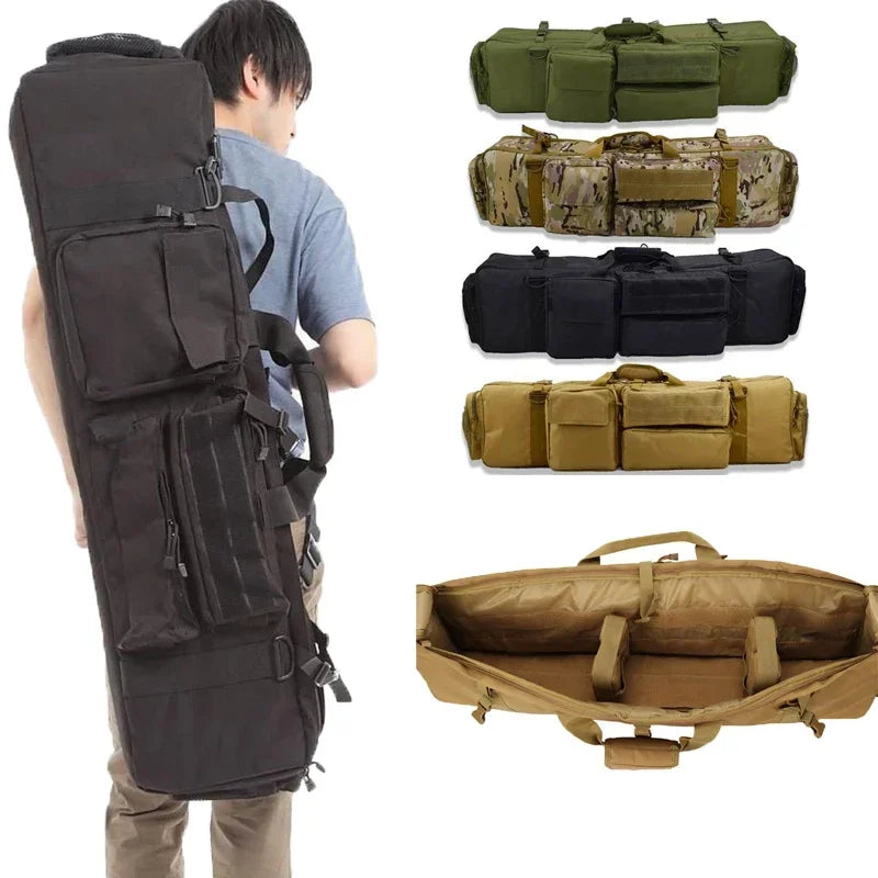 M249 Tactical Hunting Rifle Gun Bag Heavy Duty Gun Carry Bag 1000D Oxford Paintball Airsoft Air Gun Case With Shoulder Strap