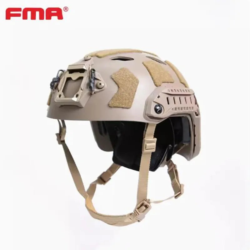 Updated Version Hunting Tactical FMA FAST SF Right Angle Vent Hole Helmet Safety Riding Size L Adjustable Knob Buckle