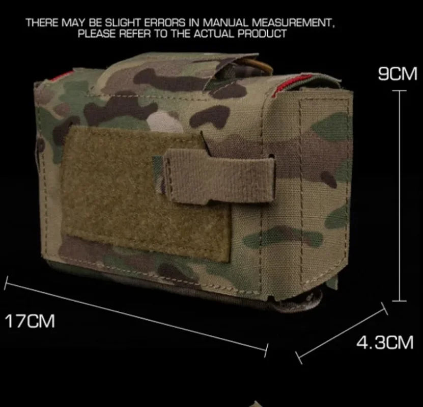 Camo Style MD2 Compact Trauma Kit Tactical  First Aid Pouch Outdoors Hunting Camping Patrol Survival Equipment