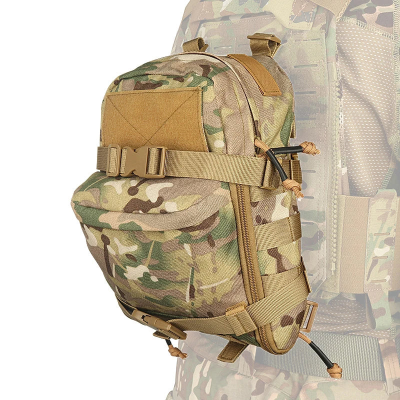 Mini Hydration Bag Outdoor Tactical Backpack Water Bladder Carrier Zipper Pouch Hunting Bag 1000D Nylon Outdoor Sports