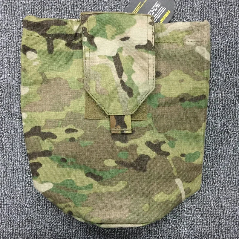 Multicam Drop Dump Pouch Tactical EDC Magazine Pouch Airsoft Gear MINI Foldable Recycling Tool Molle Bag