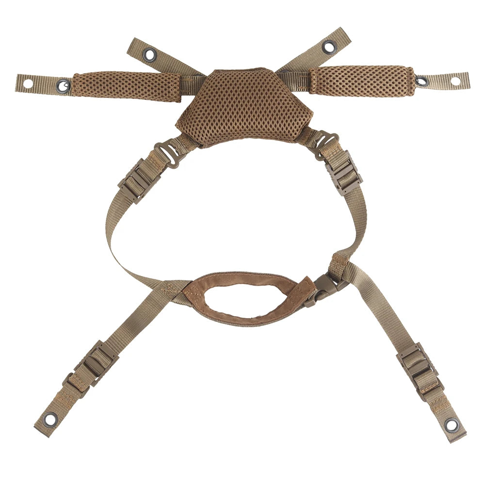 Tactical Helmet Suspension System for Team Wendy Sport MICH Airsoft Hunting FAST Helmet 3.0 Chin Hanging Strap Spongy Pad