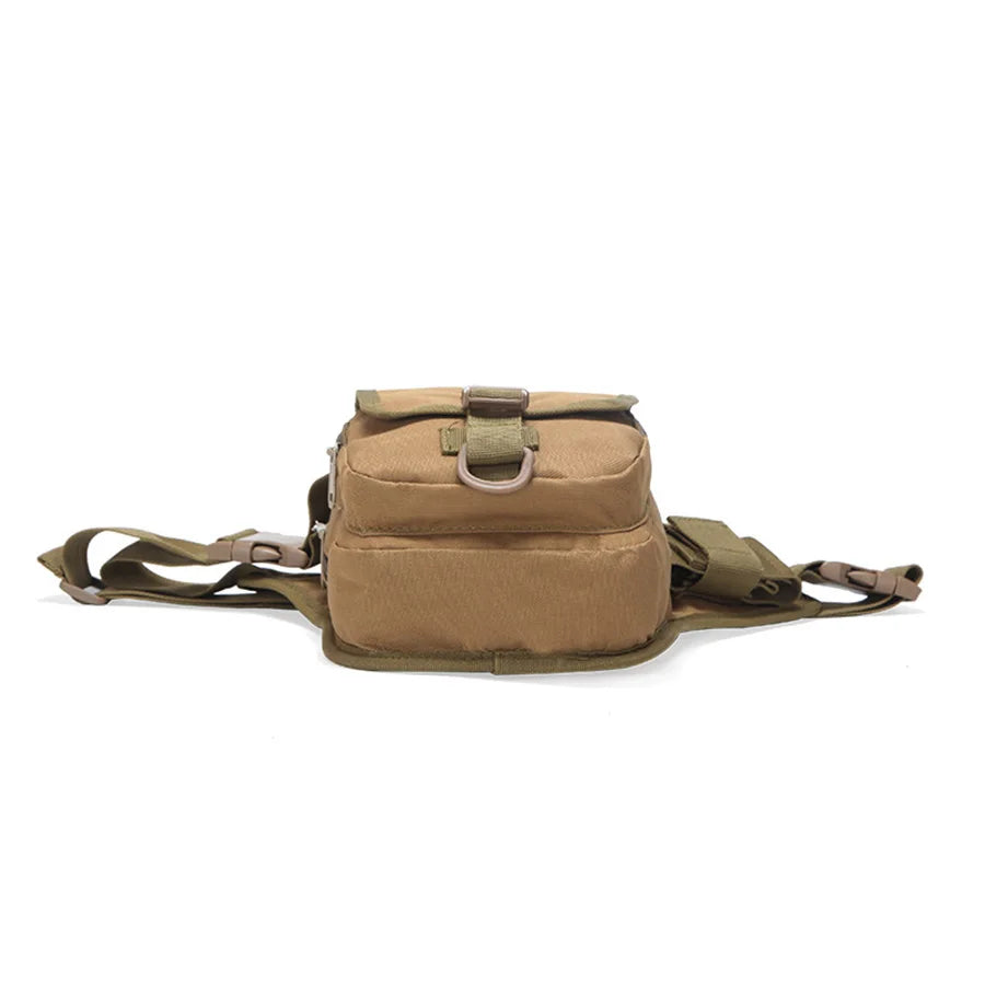 New Outdoor Camouflage Training Leg Bag Camping Small Waist Bag Mountaineering Cycling Multi functional Waterproof Waist Bag