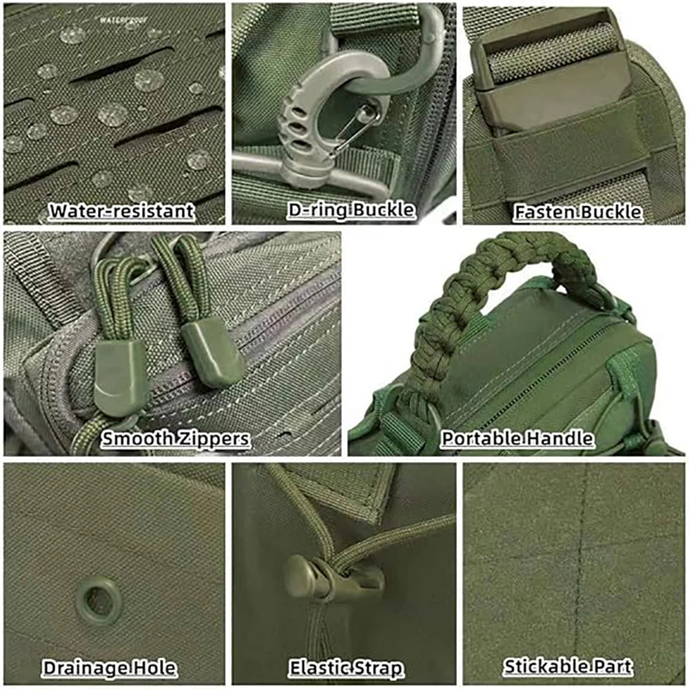 Tactical Sling Backpack Hunting Shoulder Bag for Men Women Crossbody Bags Travel Chest Bag Hiking Camping Gun Range Bags