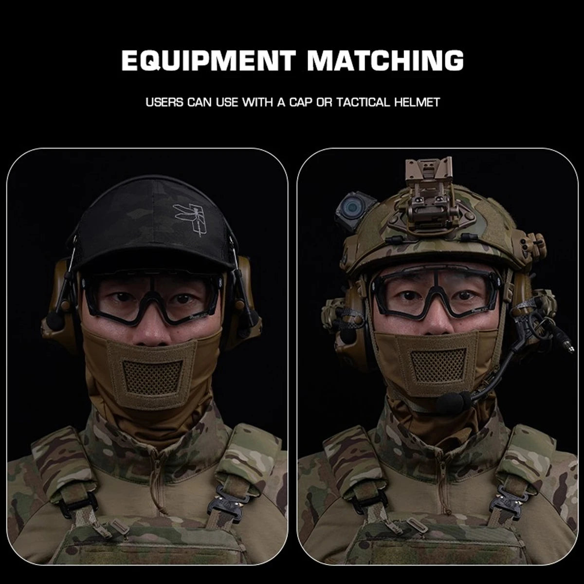 Fast Tactical Helmet Special Forces Equipment Set with Headset NVG Model Mask Goggles Signal Light for Call of Duty CS Cosplay