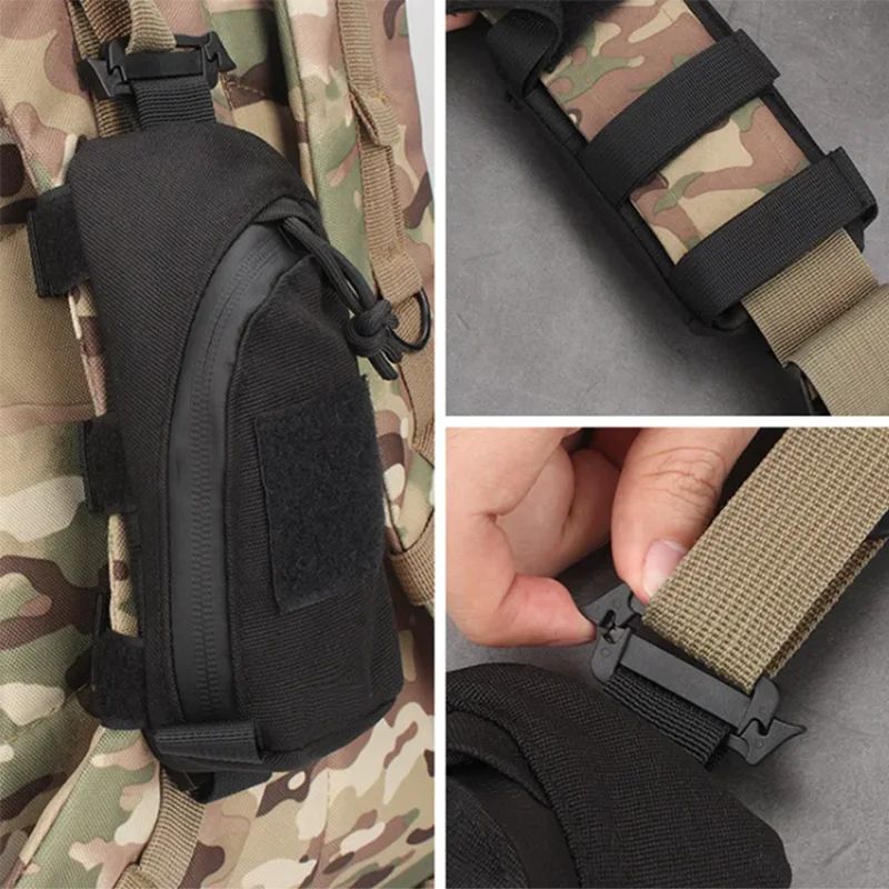 Backpack Shoulder Strap Accessory Pouch, Tactical Molle Bag Multifunctional Military EDC Tool Pockets Small Compact Pouchs