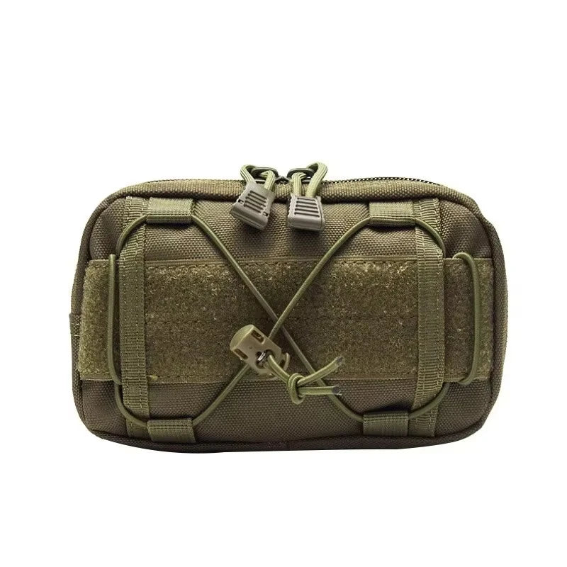 Tactical Molle Storage Bag Outdoor Sports Mobile Phone Pouch Men Belt Fanny Pack Belt Zipper Utility Waist Bag EDC Tool Pouch