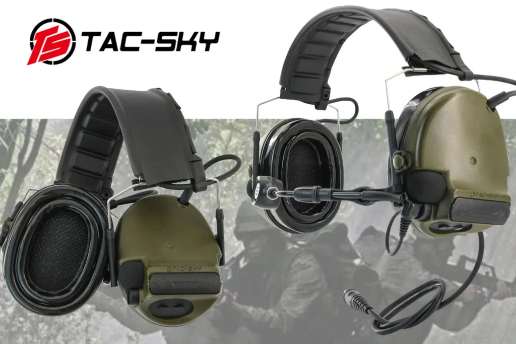 TS TAC-SKY COMTA V XPI Tactical Electronic Shooting Earmuffs Outdoor Hearing Protection Silicone Version C5 Headset