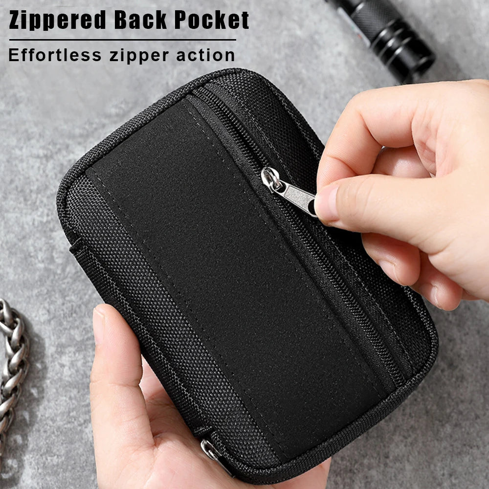 Tactical EDC Pouch Pocket Organizer Flashlight Case Knife Holder Utility Tool Admin Pouch Outdoor Sports Wallet for Hunting