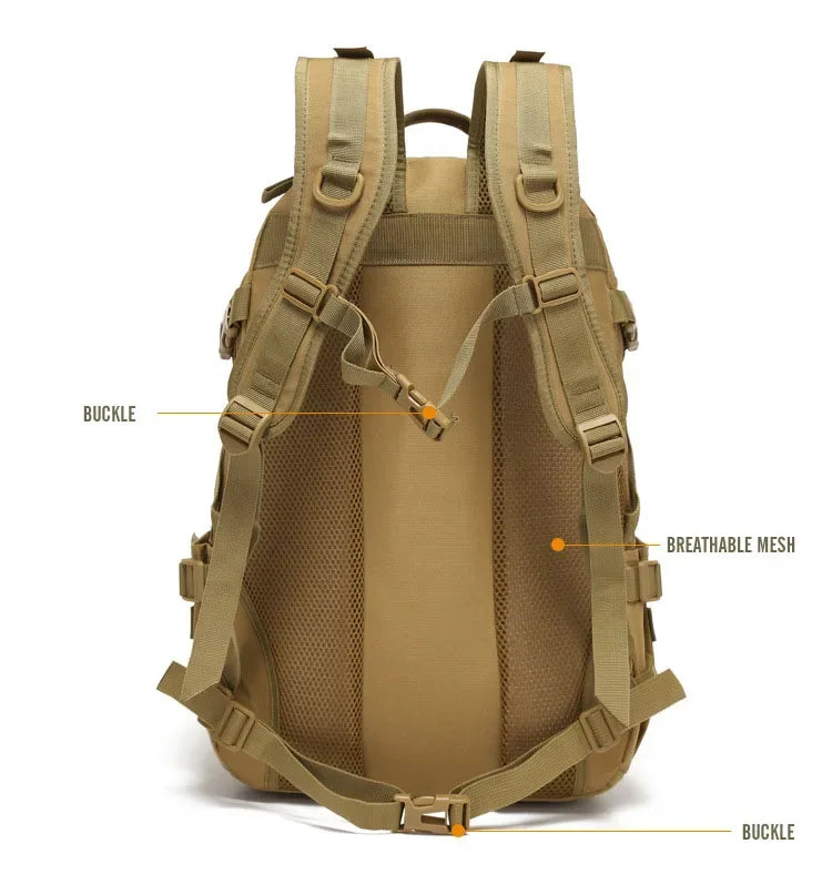 Camping Backpack Men's Bag Travel Bags Tactical Molle Climbing Rucksack Hiking Outdoor Reflective Shoulder Fishing Laptop Bag