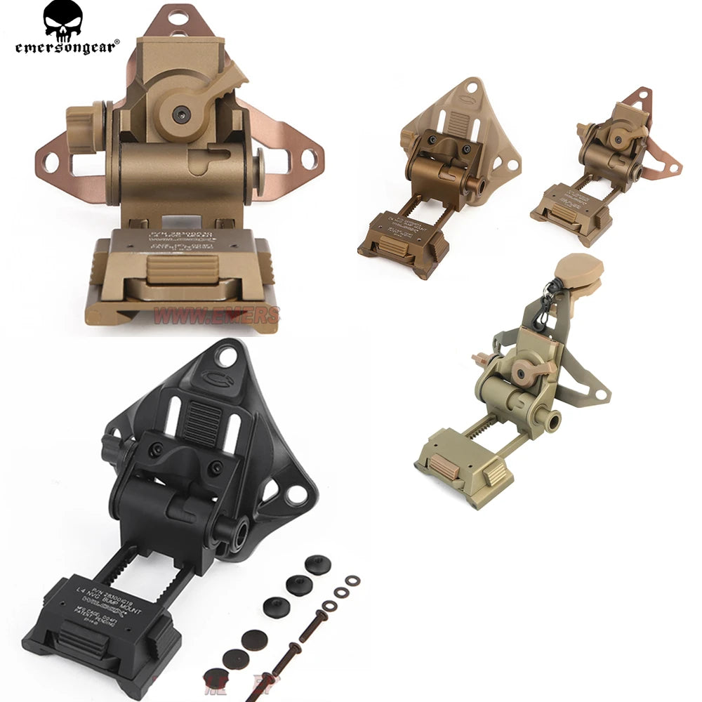Emersongear Tactical L4G19/30 Helmet Mount NVG Hunting Wea-pon Aluminum CNC Night Vision L4 G19 Helmet Accessories