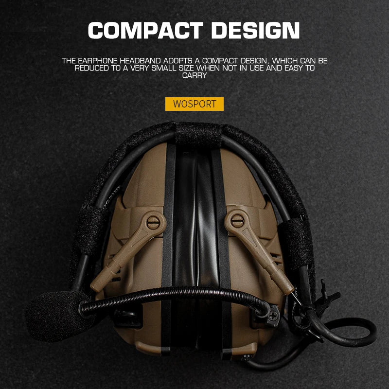 Tactical Hunting Noise Reduction Bluetooth Electronic Anti-noise Shooting Headset Protection Earmuffs Wireless BT Headphones