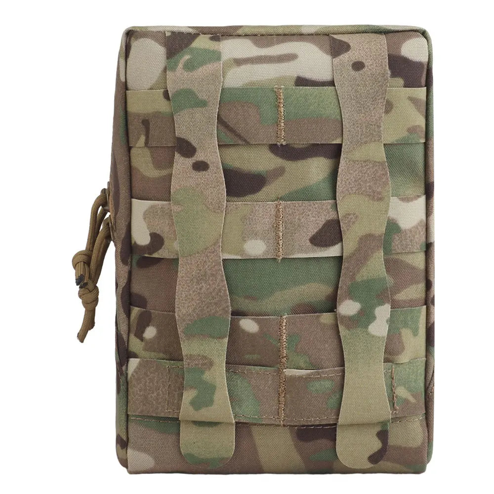 Lightweight Multi-Functional MOLLE EDC Storage Pouch Two-Way Zipper Quick Access Fits Plate Carrier for Hunting Shooting Gear