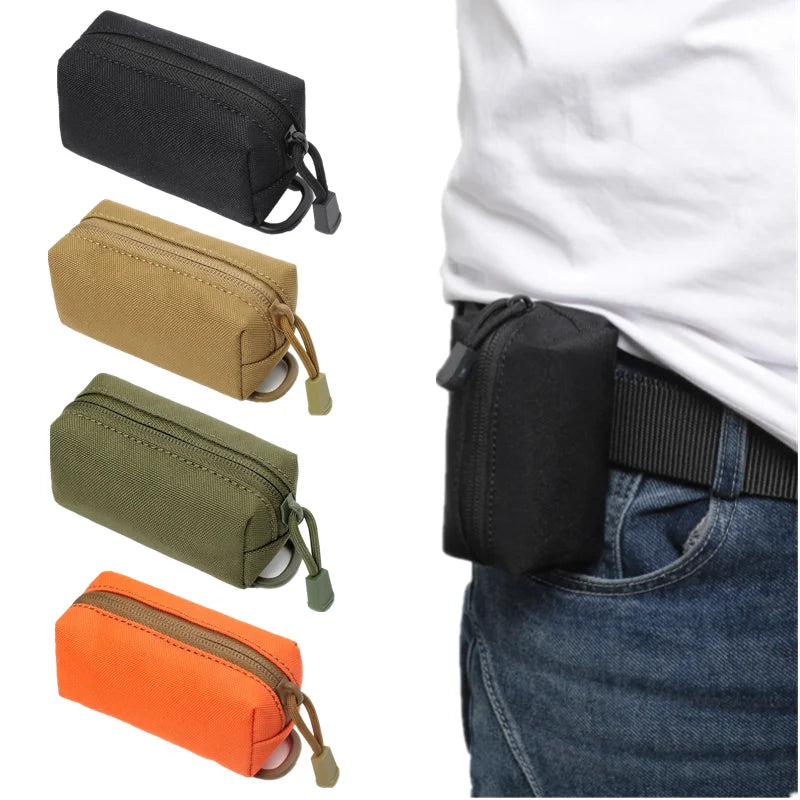 Tactical Outdoor Belt Waist Pack Storage Bag Key Organizer Portable Mini Molle Pouch Men Coin Purse Hiking Camping EDC Tool Kit
