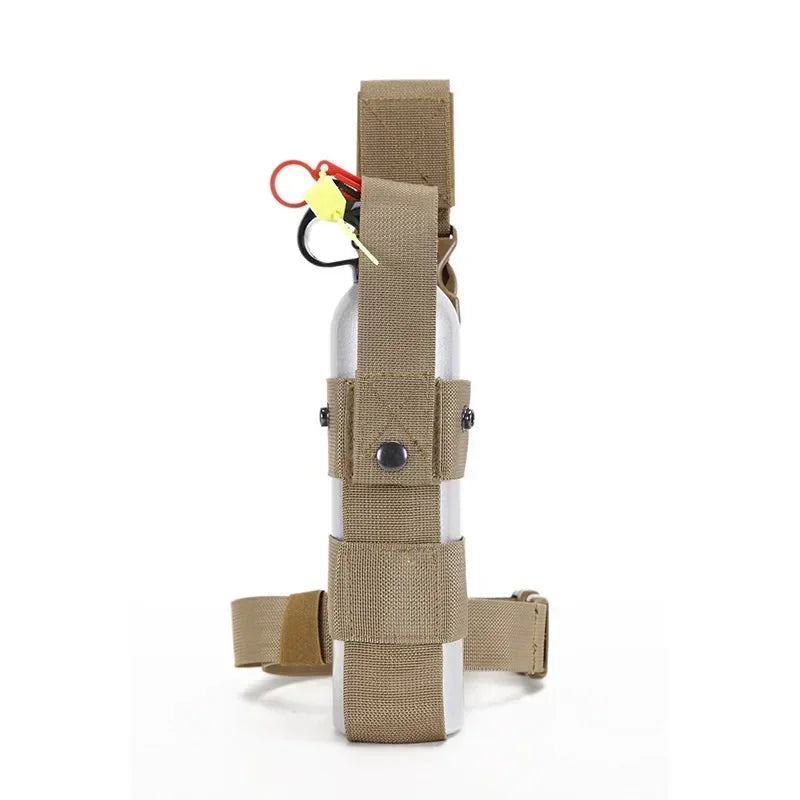 MK9 Pouch Belt Carriers Tactical Drop Leg Kettle Water Bottle Holster Thigh Pack Leg Bag,Pepper Spray Mini Extinguisher