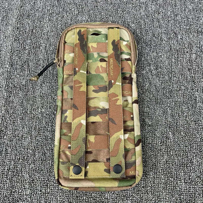Tactical Hydration Pouch Airsoft Vest Plate Carrier Backpack Gear Hunting Vest Accessories Molle Water Bag 500D
