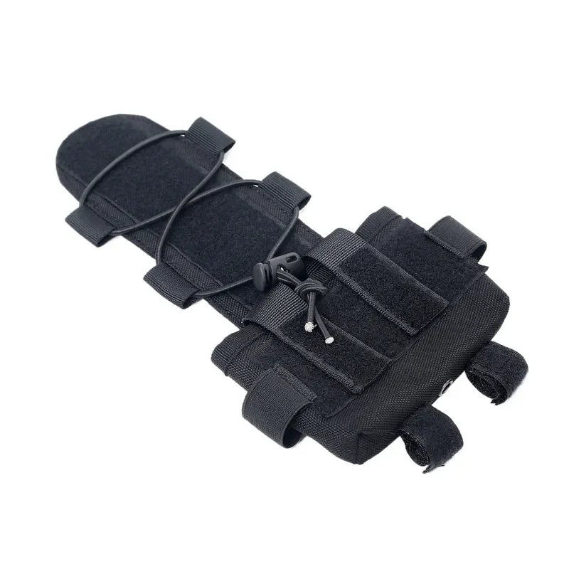 Tactical Helmet Accessory Bag for Balance and Battery Storage Compatible with FAST MK2 Night Vision Gear Black