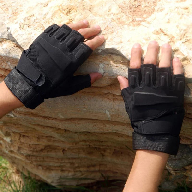 Outdoor Tactical Gloves Sport Gloves Half Finger Men Women  Shooting Hunting Fitness Fingerless Gloves