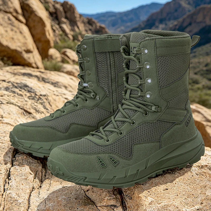 High Quality Men Shoes Tactical Boots Anti Slip Breathable Outdoor Jungle Off-road Hiking Boots Zapatillas Hombre Hunting Boots